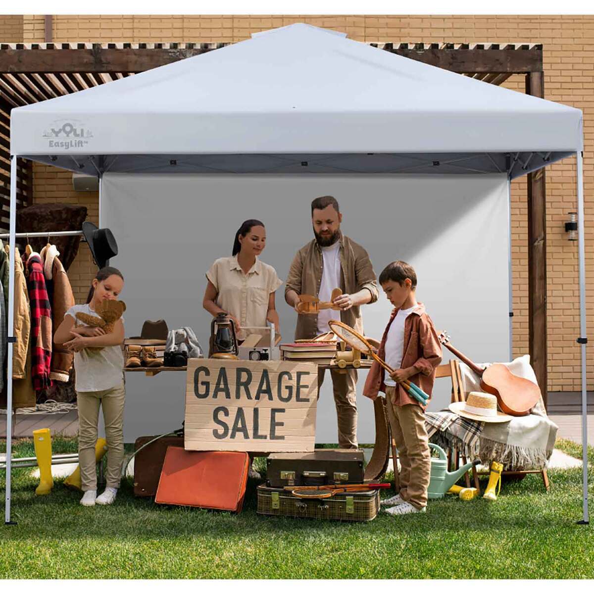 YOLI Deluxe Instant Canopy Four Panel Wall Kit - White - White YOLI Deluxe Instant Canopy Four Panel Wall Kit - White - White