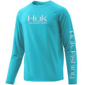 Huk Youth Pursuit Vented Long Sleeve Shirt