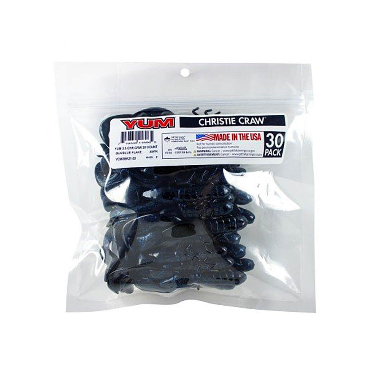 Yum Christie Craw Soft Craw Bait - 30pk Yum Christie Craw Soft Craw Bait - 30pk