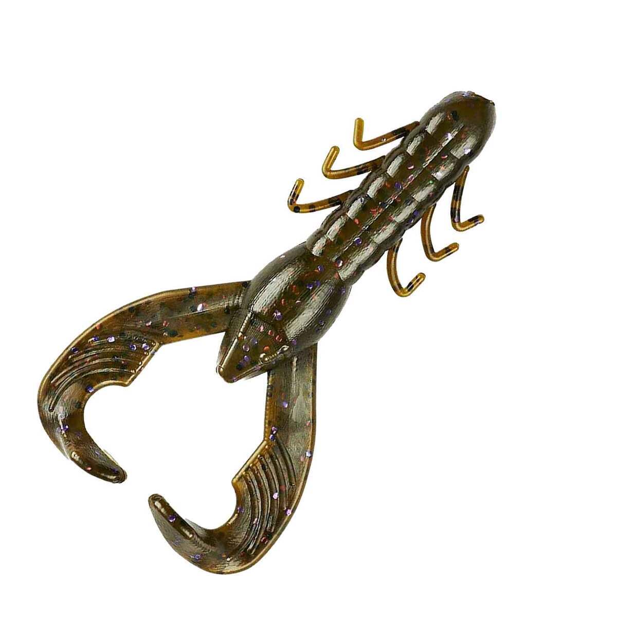 Yum Lures Craw Papi Fishing Bait - 2.75" Green Pumpkin Crawfish Imitation Soft Plastic
