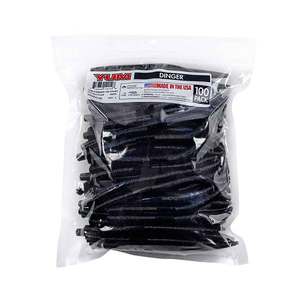 YUM Dinger 100 Pack Soft Stick Bait - Black/Blue Flake, 5in