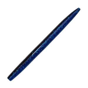 YUM Dinger 6 Inch Soft Stick Bait - Black/Blue Laminate, 6in