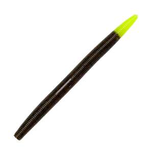 YUM Dinger 6 Inch Soft Stick Bait - Green Pumpkin/Chartreuse, 6in