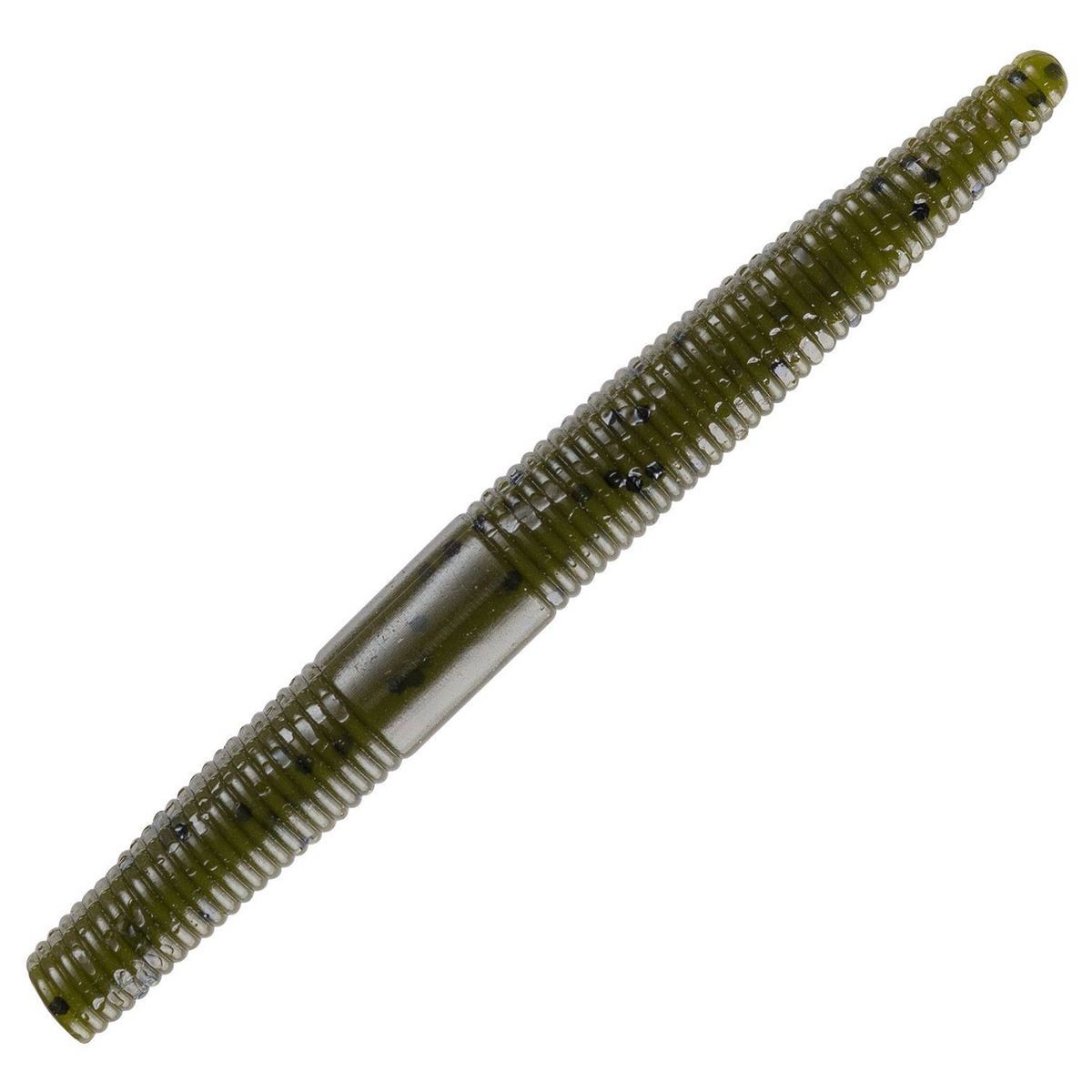 Yum Lures 5" Dinger - Green Pumpkin/Chartreuse, Appât Souple Polyvalent Pour Pêche