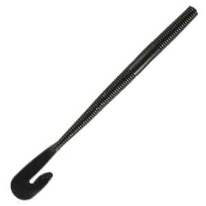 YUM Thump N Dinger Worms - Black, 6in