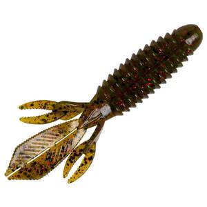 Yum Wooly Bug Creature Bait - Watermelon Red Flake, 3-1/4in