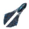 Z Man BatwingZ Trailer Bait - Black Blue Flake, 3-1/2in - Black Blue Flake