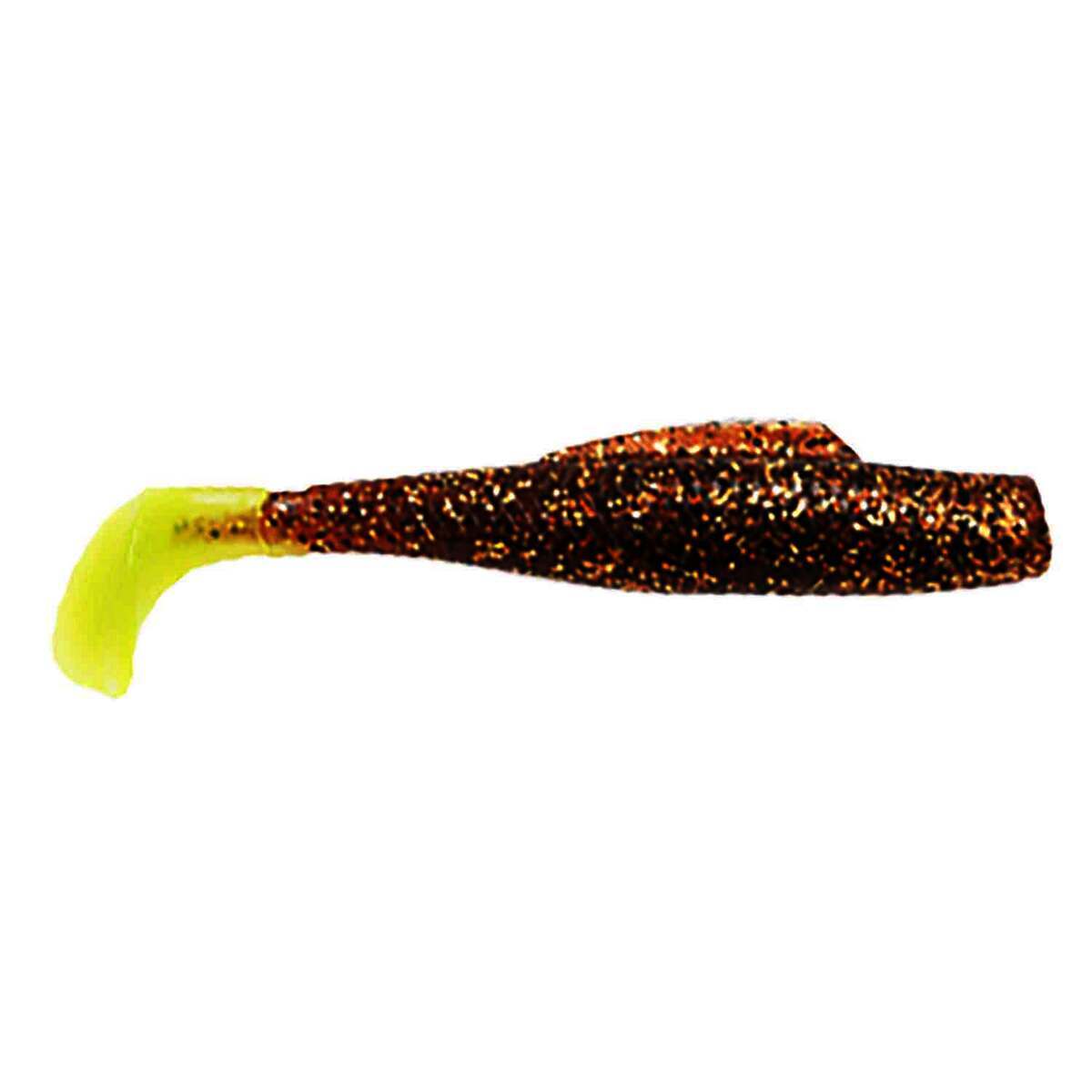 Z Man MinnowZ Soft Bait - Rootbeer/Chartreuse Tail, 3in