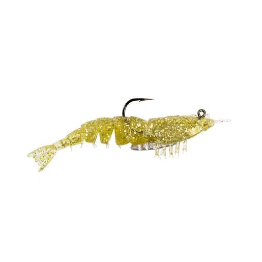 Z-Man Rigged Ez Shrimp Z Soft Shrimp Bait – Gold Flake 3.5
