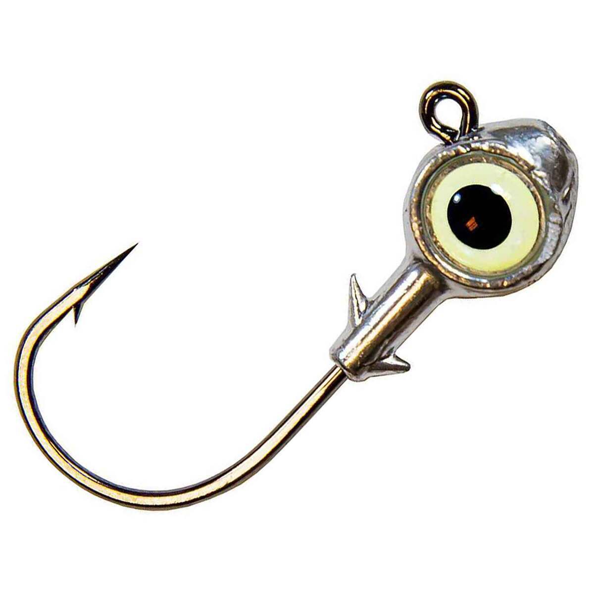 Z-Man Trout Eye Round Jig Head - Glow, 1/4oz - Glow 1/4oz Z-Man Trout Eye Round Jig Head - Glow, 1/4oz - Glow 1/4oz