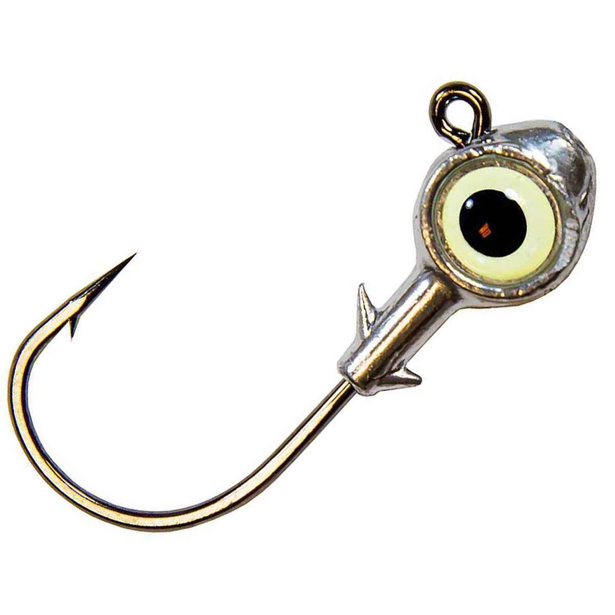 Z-Man Trout Eye Round Jig Head - Glow, 1/4oz - Glow 1/4oz Z-Man Trout Eye Round Jig Head - Glow, 1/4oz - Glow 1/4oz