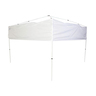 Z Shade 2 Side Half Wall - White Polyester