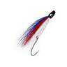 Zak Tackle SalmonFly Trolling Fly - Blue Red White/Pearl Bead/Black Head - Blue Red White/Pearl Bead/Black Head