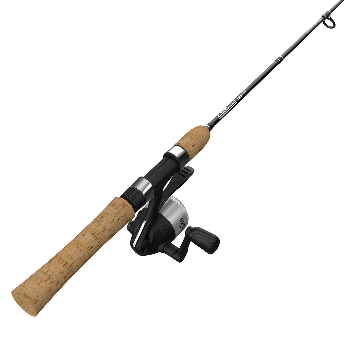 33 fishing pole Zebco Spincast Reel and Rod Combo adjustable drag and a sturdy fiberglass rod with improved action Zebco 33 Spincast Combo |