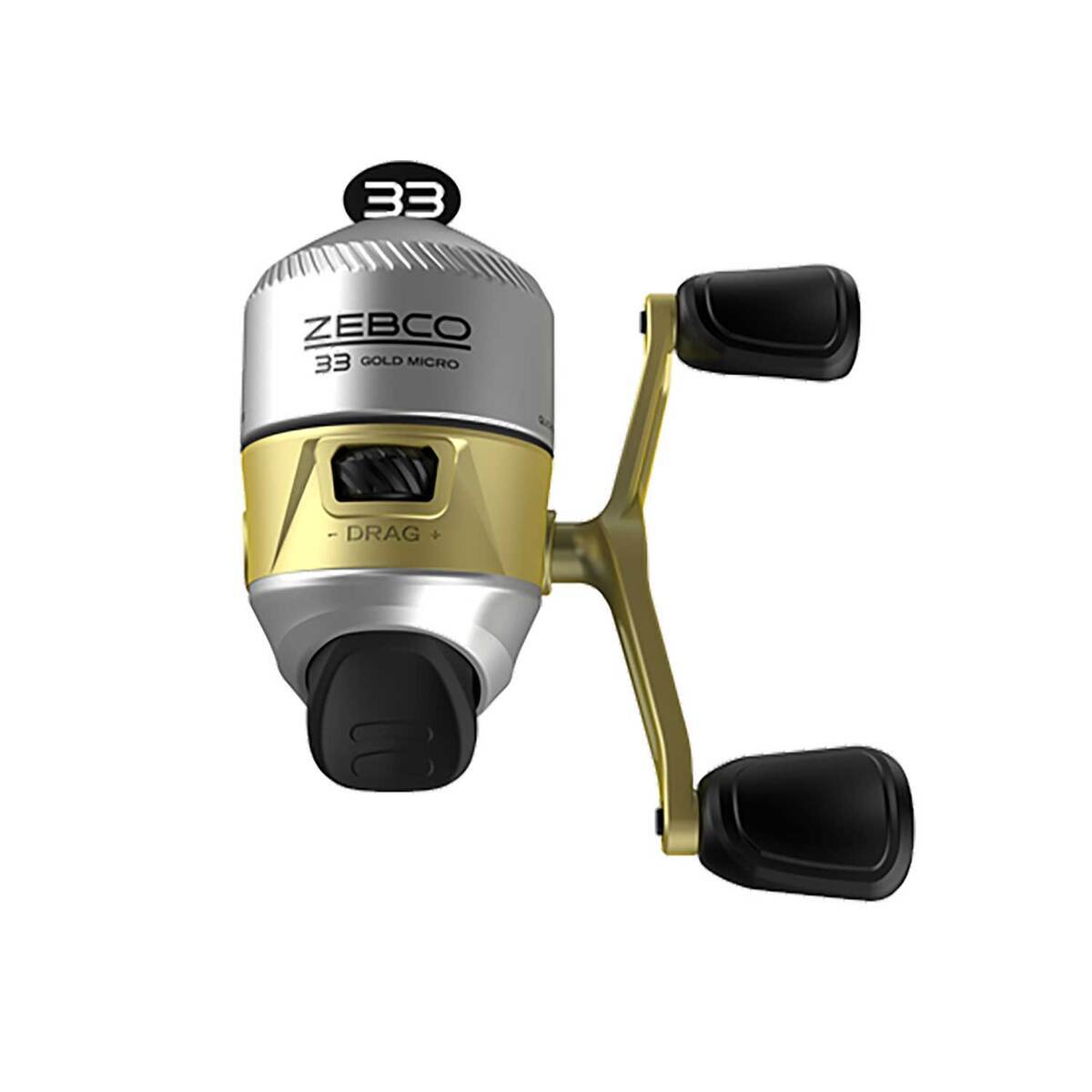 Zebco 33 Micro Gold Spincast Reel - Size 10 - 10 Zebco 33 Micro Gold Spincast Reel - Size 10 - 10