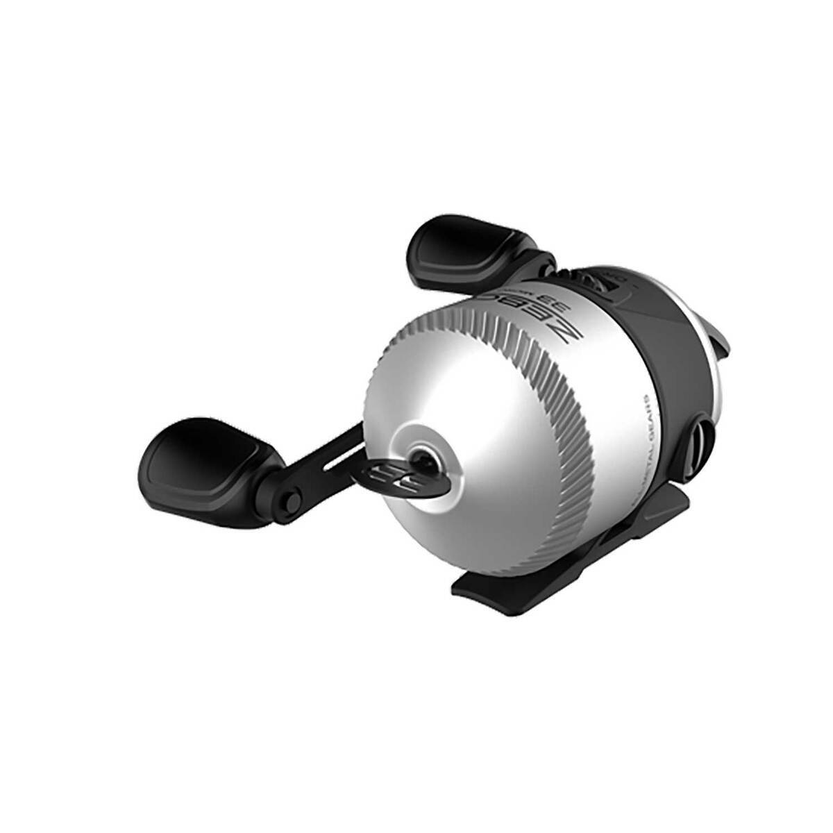Zebco 33 Micro Spincast Reel - Size 10 - Silver/Black 10 Zebco 33 Micro Spincast Reel - Size 10 - Silver/Black 10
