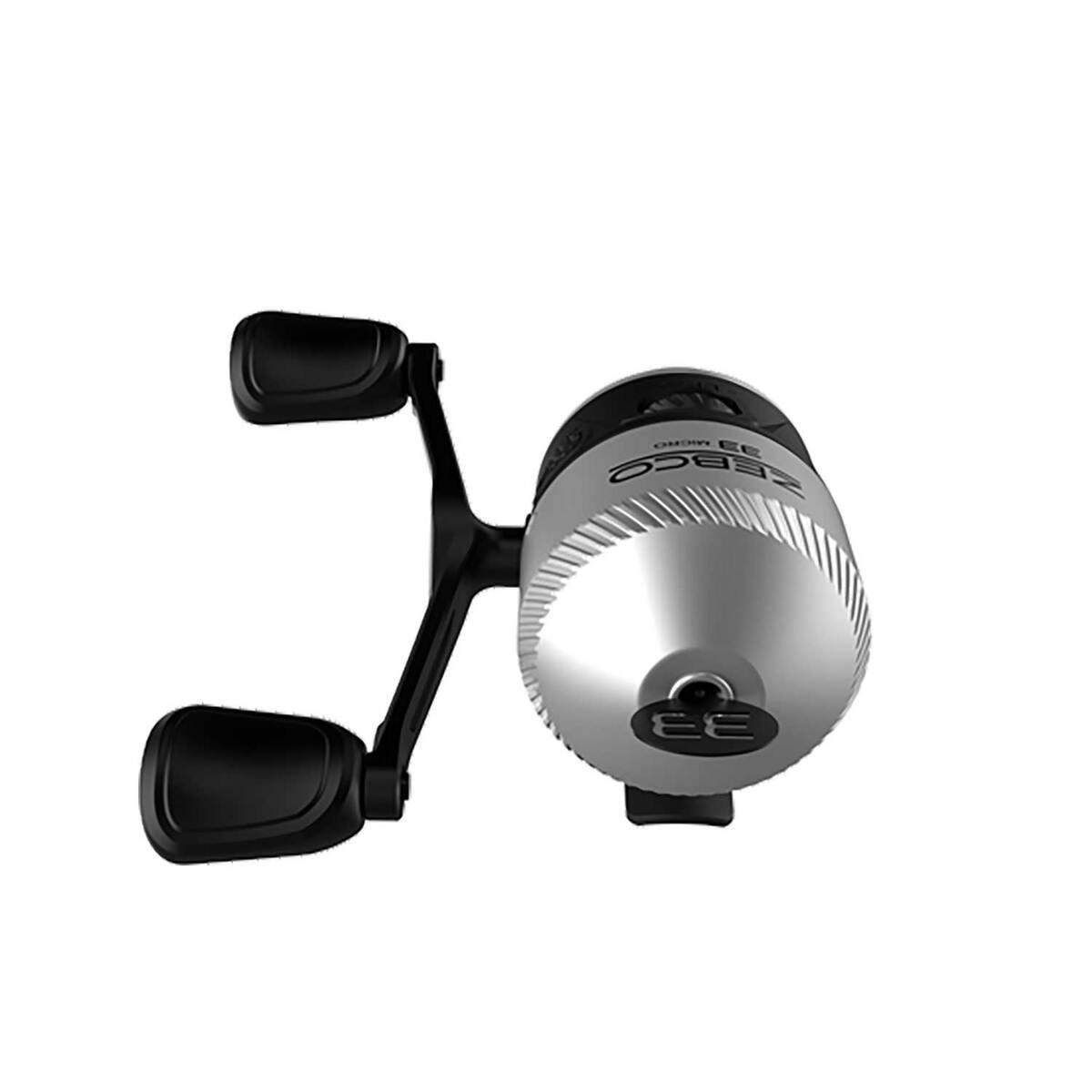Zebco 33 Micro Spincast Reel - Size 10 - Silver/Black 10 Zebco 33 Micro Spincast Reel - Size 10 - Silver/Black 10