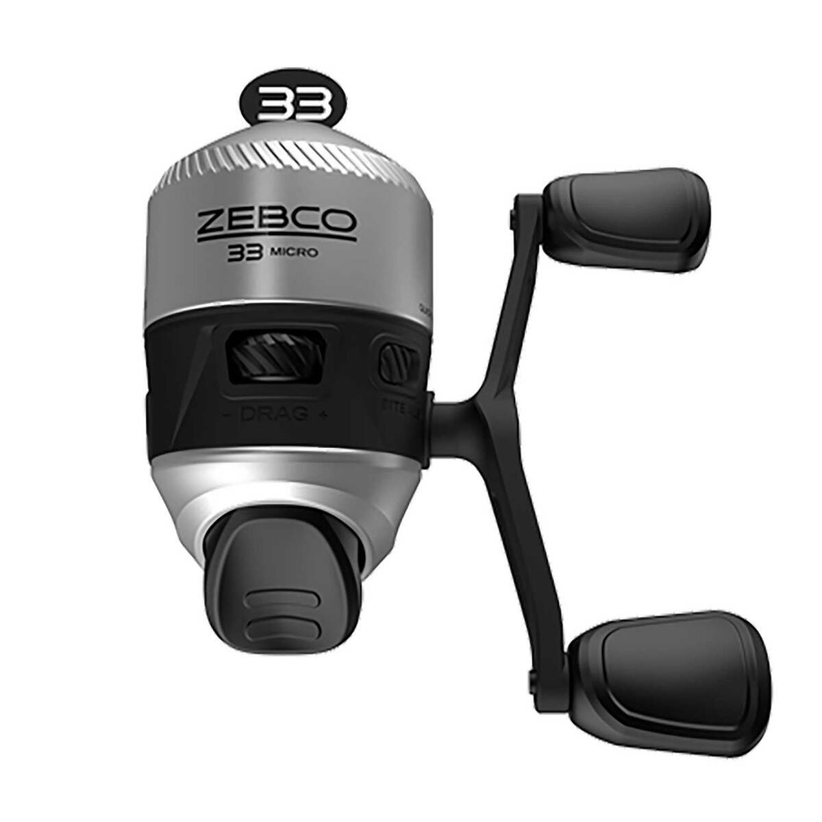 Zebco 33 Micro Spincast Reel - Size 10 - Silver/Black 10 Zebco 33 Micro Spincast Reel - Size 10 - Silver/Black 10