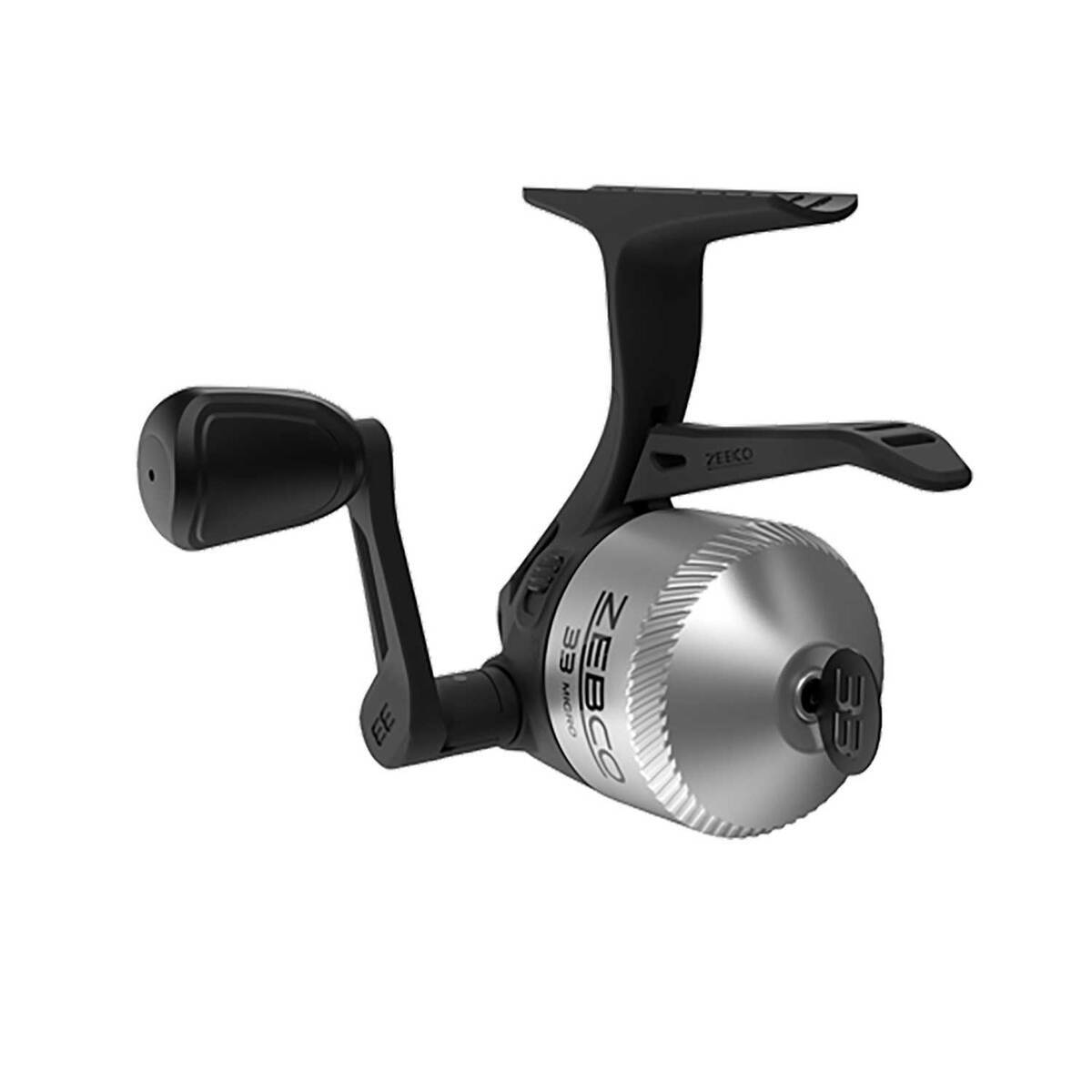 Zebco 33 Micro Triggerspin Reel - Size 10 - Silver/Black 10 Zebco 33 Micro Triggerspin Reel - Size 10 - Silver/Black 10