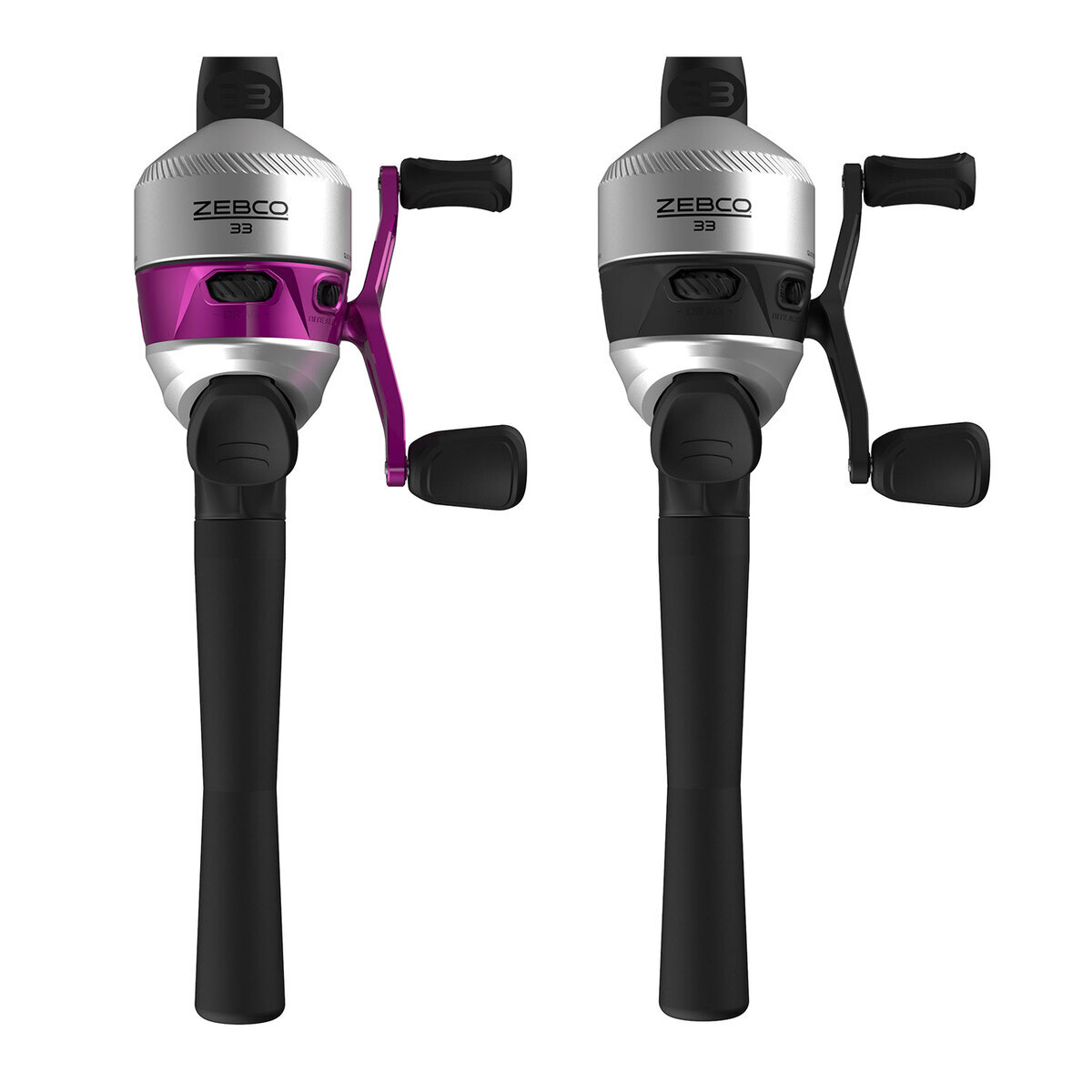 Zebco 33 Pink and Silver Spincast Combo - 5ft 6in, Medium Power, 2pc - Pink SIlver Zebco 33 Pink and Silver Spincast Combo - 5ft 6in, Medium Power, 2pc - Pink SIlver