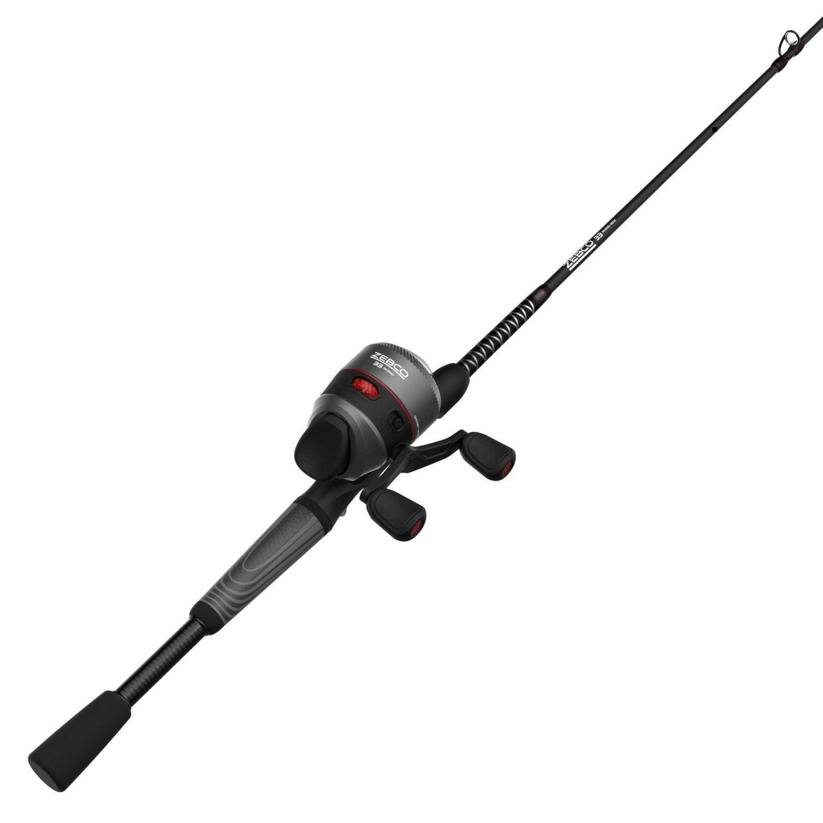 33 Tactical Spincast Reel and Fishing Rod Combo Dual Ceramic Pick-up Pins  New