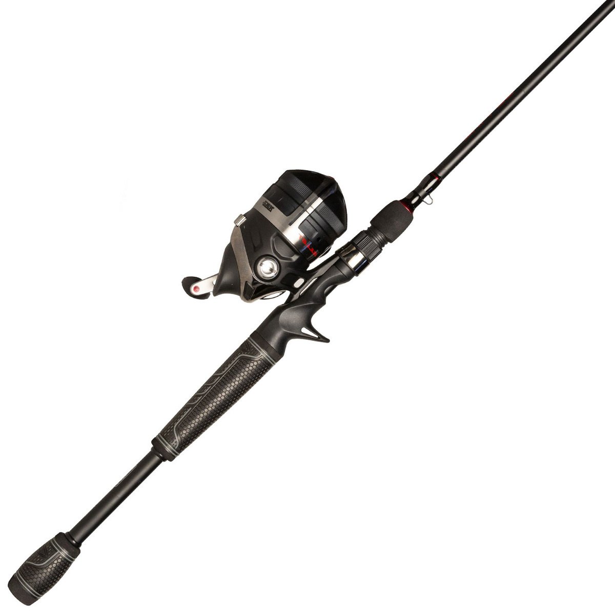 Zebco Bullet Spincast Reel and Fishing Rod Combo, IM8 Graphite Fishing  Pole, Changeable Right- or Left-Hand Retrieve, Black