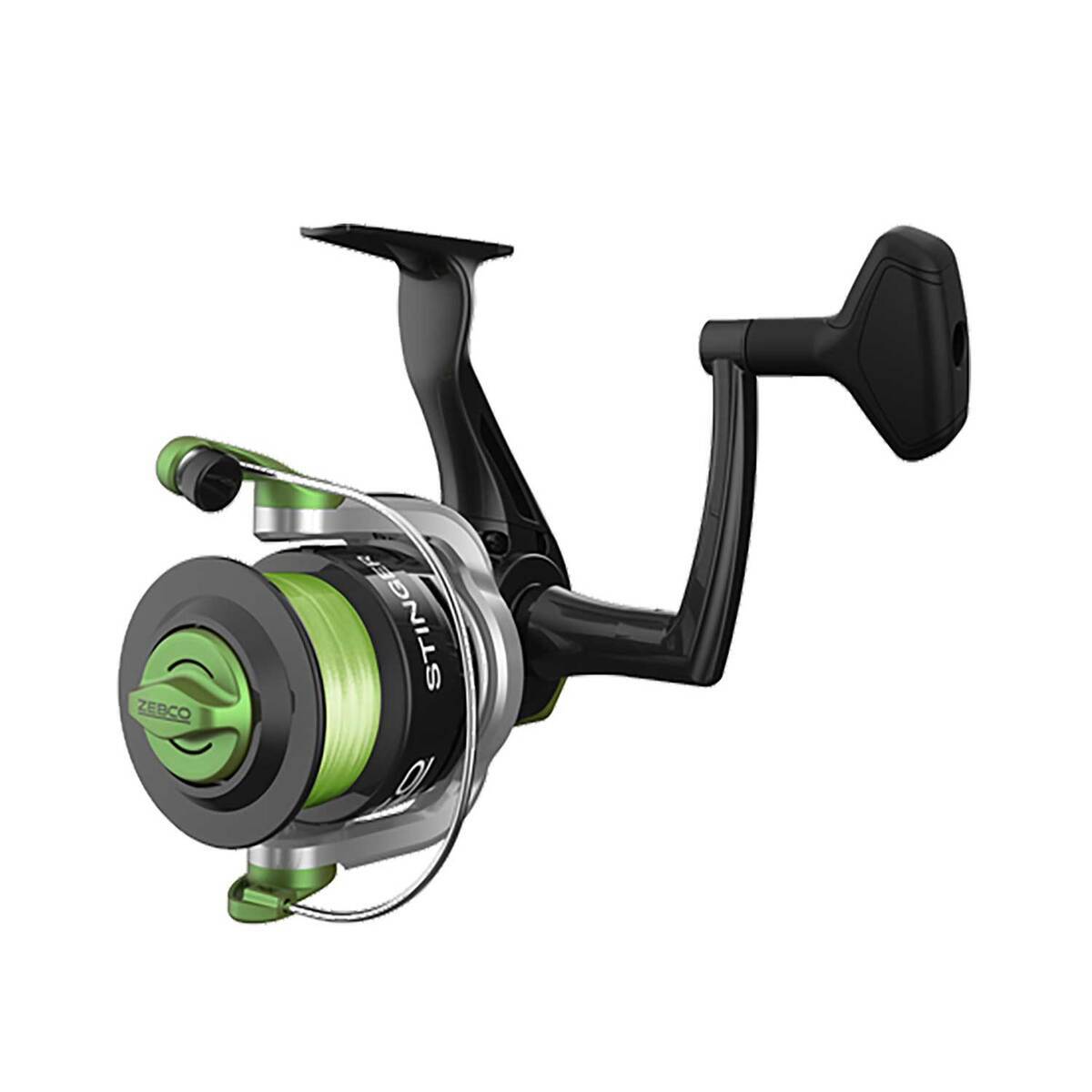 Zebco Stinger Spinning Combo - 8ft, Medium Heavy Power, 2pc - Silver/Black Zebco Stinger Spinning Combo - 8ft, Medium Heavy Power, 2pc - Silver/Black