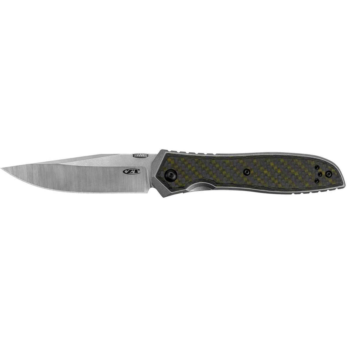 Zero Tolerance 0640 3.75 inch Folding Knife - Green and Black Zero Tolerance 0640 3.75 inch Folding Knife - Green and Black