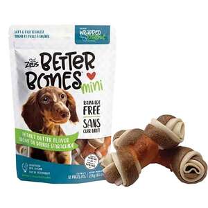 Zeus Better Bones Mini Peanut Butter Chicken-Wrapped Dog Treats