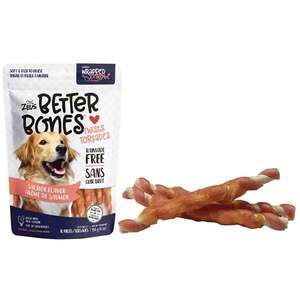 Zeus Better Bones Salmon Chicken-Wrapped Twists Dog Treats