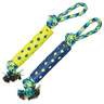 Zeus Crinkle Rope and TPR Retriever Tug Toy - Blue/Yellow