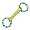 Zeus Nylon Twist and Rope Tug Toy - Blue/Yellow