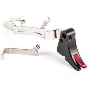 Zev Technologies Fulcrum Adjustable Upgrade Glock Gen 1-4 Small Trigger Bar Kit -  Black/Red