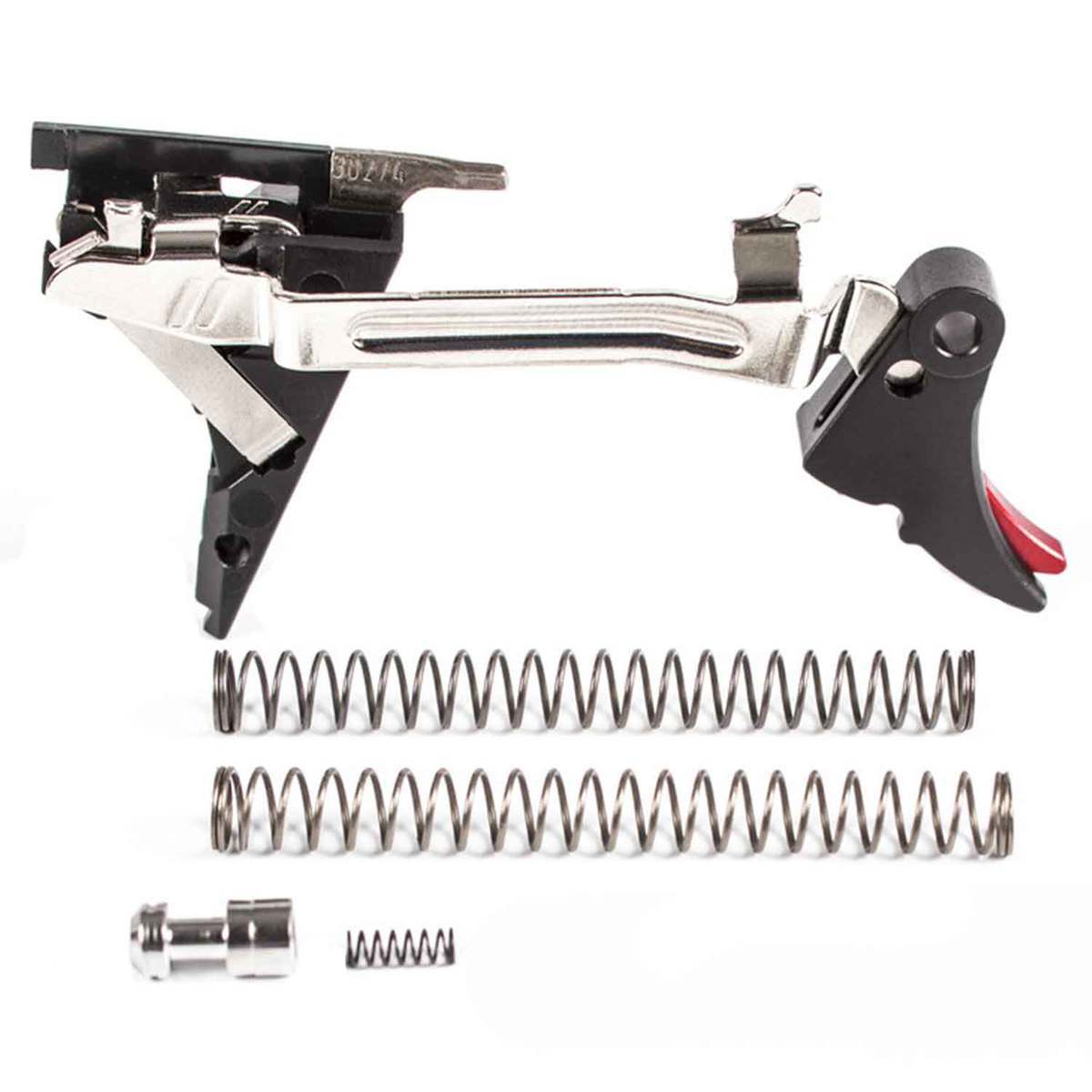 Zev Technologies Fulcrum Adjustable Upgrade Glock Gen 4 9mm Luger Trigger Drop-In Kit - Black/Red - Black/Red Zev Technologies Fulcrum Adjustable Upgrade Glock Gen 4 9mm Luger Trigger Drop-In Kit - Black/Red - Black/Red