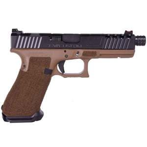 ZEV G17 Gen4 w/ FDE Grips 9mm Luger 4.49in Black DLC Pistol - 17+1 Rounds