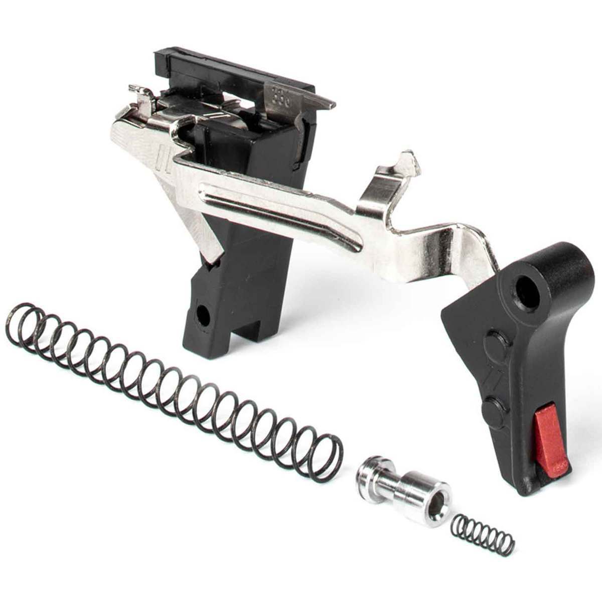 Zev Technologies Pro Flat Face Glock Gen 3 9mm Luger Trigger Drop-In Kit - Black/Red - Black/Red Zev Technologies Pro Flat Face Glock Gen 3 9mm Luger Trigger Drop-In Kit - Black/Red - Black/Red