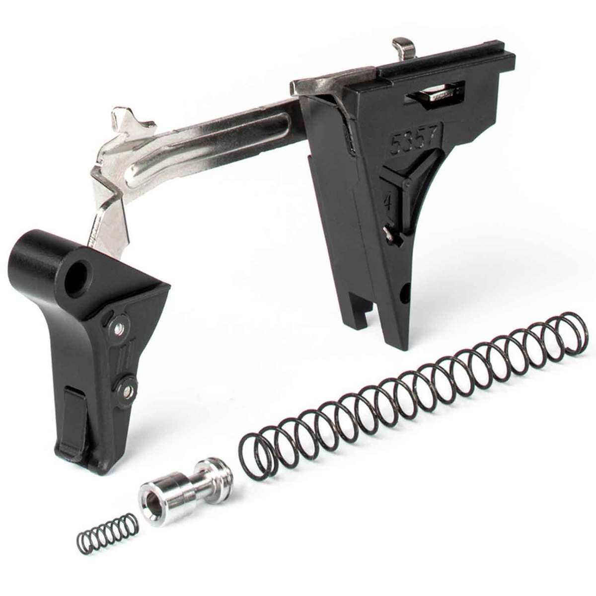 Zev Technologies Pro Flat Face Glock Gen 4 9mm Luger Trigger Drop-In Kit - Black - Black Zev Technologies Pro Flat Face Glock Gen 4 9mm Luger Trigger Drop-In Kit - Black - Black