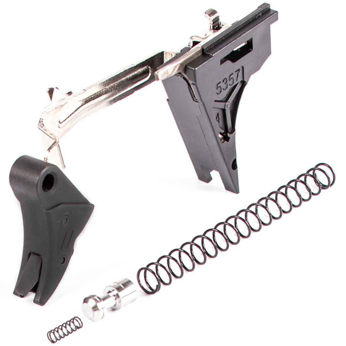 Zev Technologies Pro Upgrade With Safety Glock Gen 4 9mm Luger Trigger Kit - Black - Black Zev Technologies Pro Upgrade With Safety Glock Gen 4 9mm Luger Trigger Kit - Black - Black