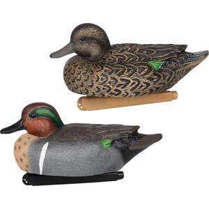 Zink Calls Floater Green Wing Teal Duck Decoys - 6 Pack