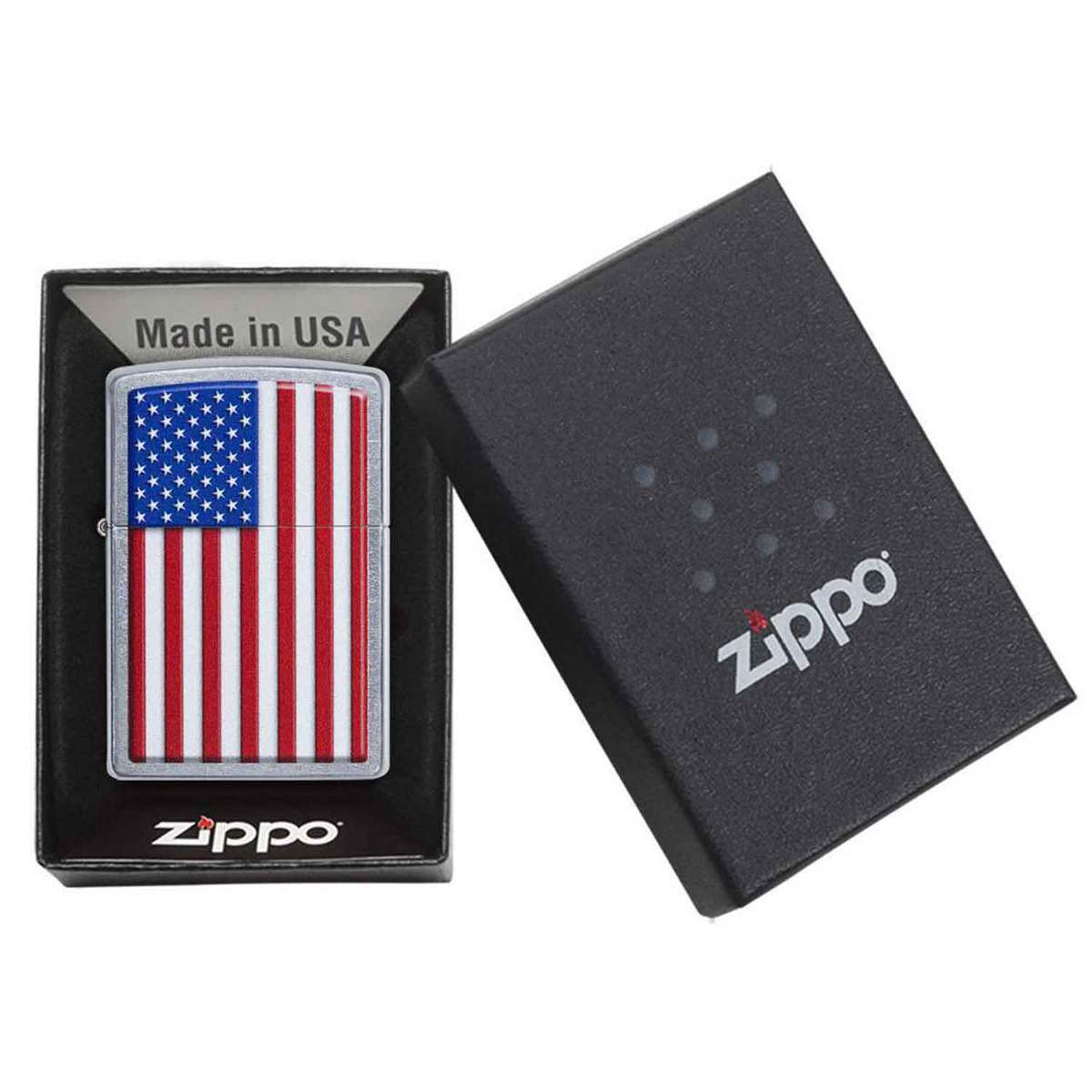 Zippo Patriotic Flag Lighter - Red,White,Blue Zippo Patriotic Flag Lighter - Red,White,Blue