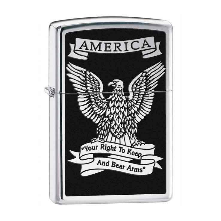 Zippo Right to Bear Arms Eagle Lighter Zippo Right to Bear Arms Eagle Lighter