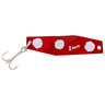 Zona Lures Z Ray Trolling Spoon - Red w/White Spots, 1/8oz, 1-3/4in - Red w/White Spots