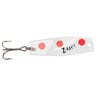 Zona Lures Z Ray Trolling Spoon - White w/Red Spots, 1/16oz, 1-1/2in - White w/Red Spots