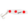 Zona Lures Z Ray Trolling Spoon - White w/Red Spots, 3/8oz, 2-1/2in - White w/Red Spots