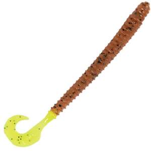 Zoom Dead Ringer Worms - Pumpkin Chartreuse, 8in