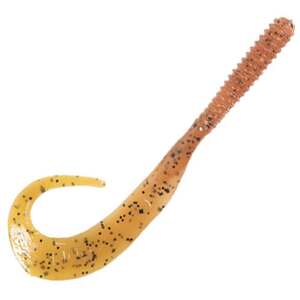 Zoom Dead Ringer Worms - Pumpkin / Chartreuse Tail, 8in