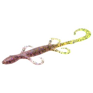 Zoom Lizard - Cotton Candy/Chartreuse Tail, 6in