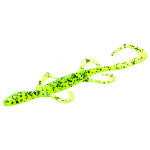 Zoom Mini Lizard - Chartreuse/Pepper Flake, 4in