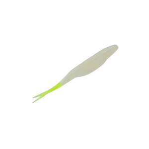 Zoom Super Fluke Soft Jerkbait - Glow Chartreuse, 5-1/4in