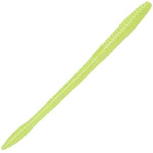 Zoom Trick Worms - Chartreuse/Pearl, 6.5in